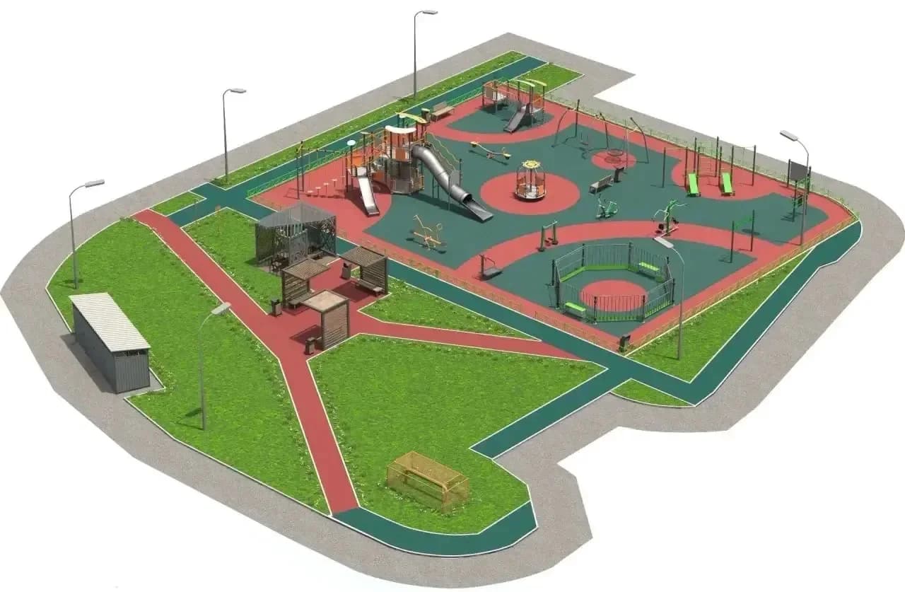 Проект благоустройства площадки по улице Комсомольская, 15