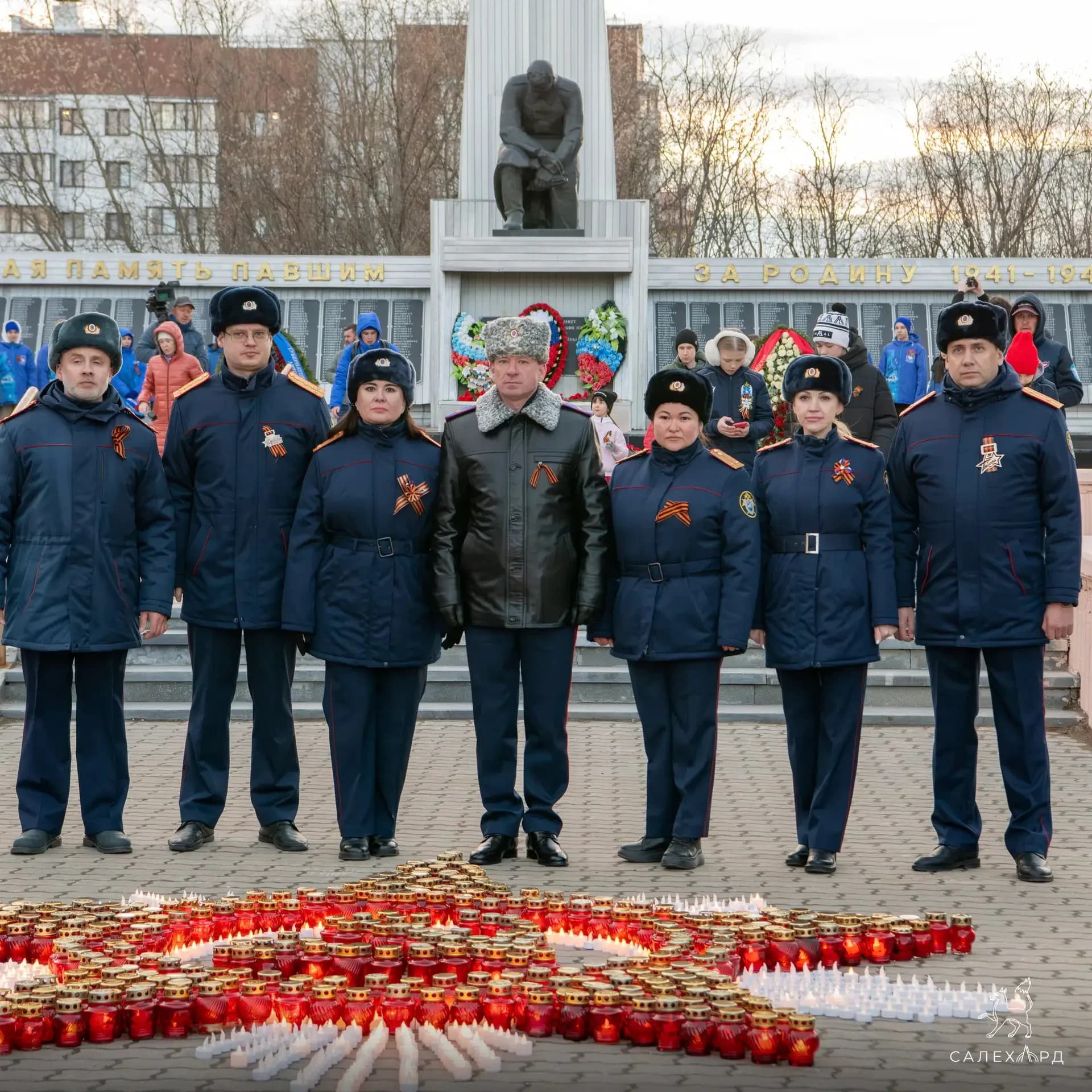 Генерал Андрей Егоров и сотрудники СУ СКР по ЯНАО