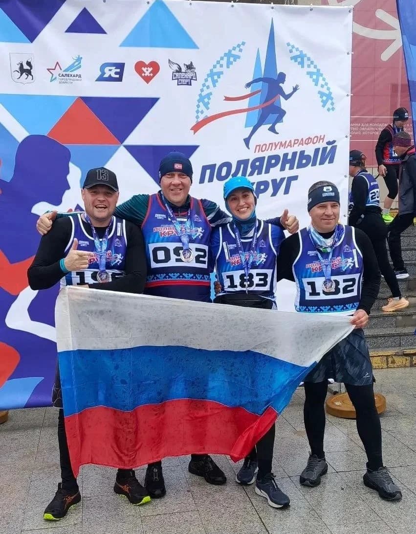 Ольга Светлова с командой Росгвардии