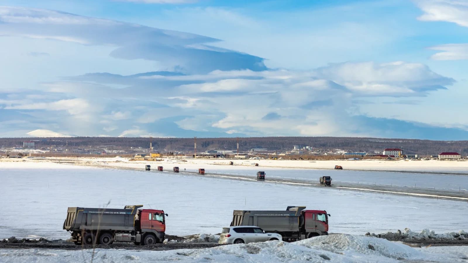 На Ямале назвали примерную дату закрытия ледовой переправы Салехард — Лабытнанги