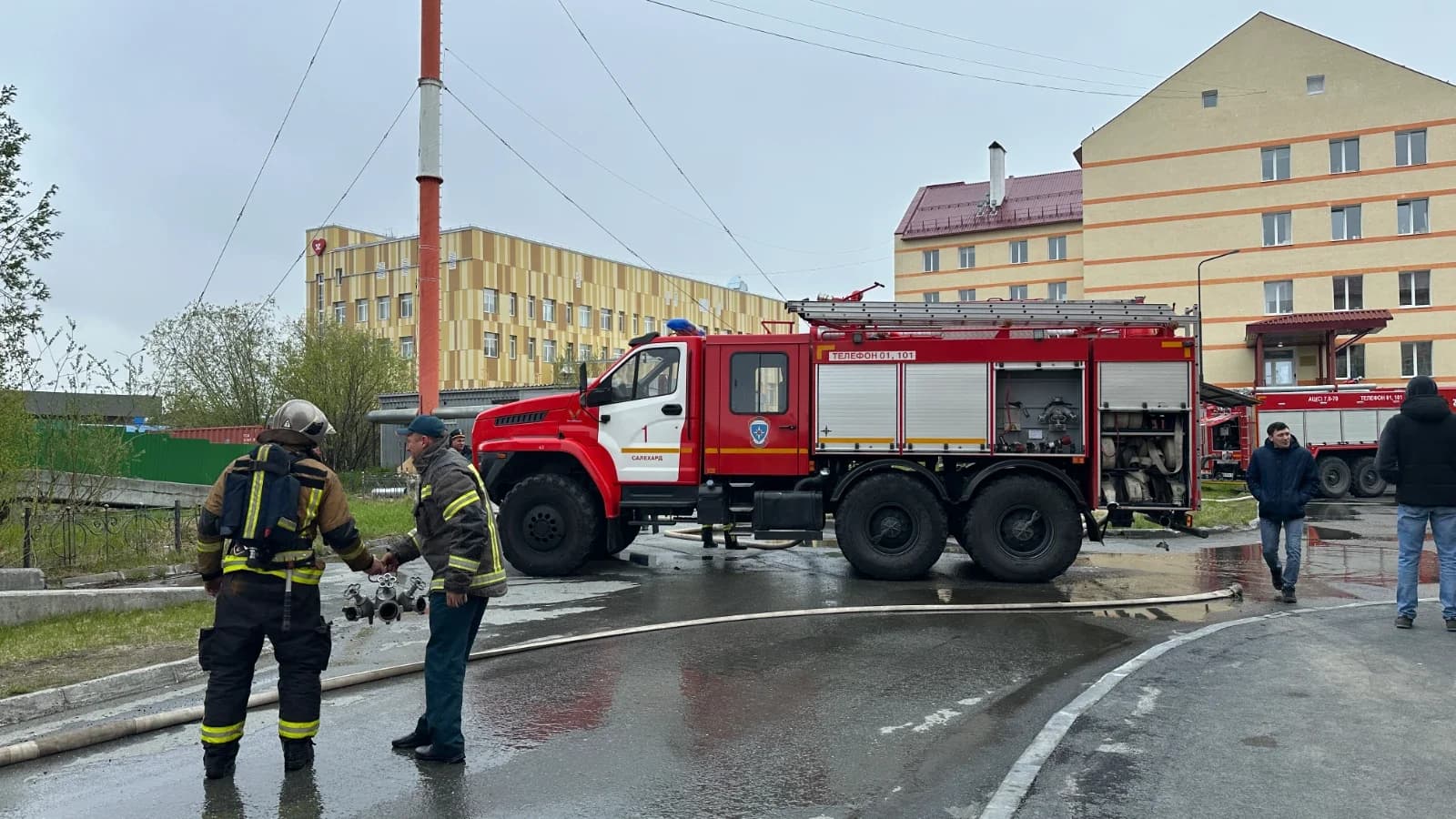В Салехарде горел городской морг
