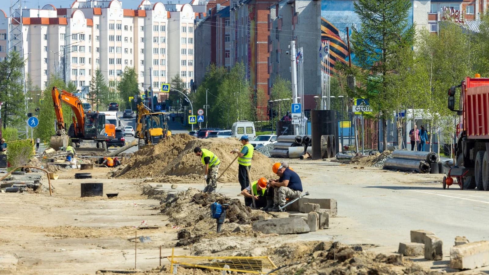В столице Ямала поставят на паузу строительные работы